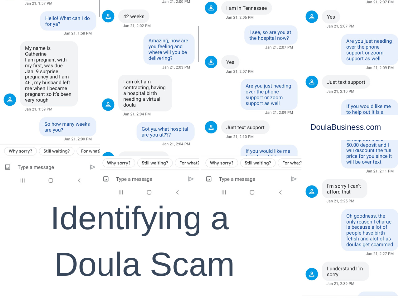 Signs of a Doula Scam
