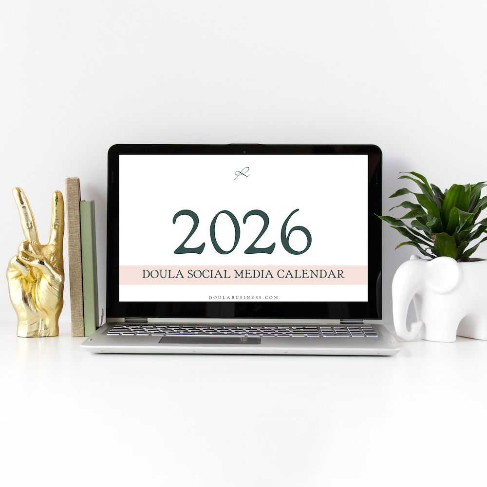 2026 Doula Social Media Calendar