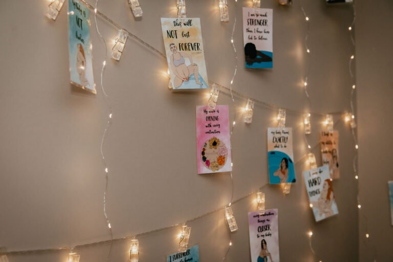Birth Affirmations in a labor room